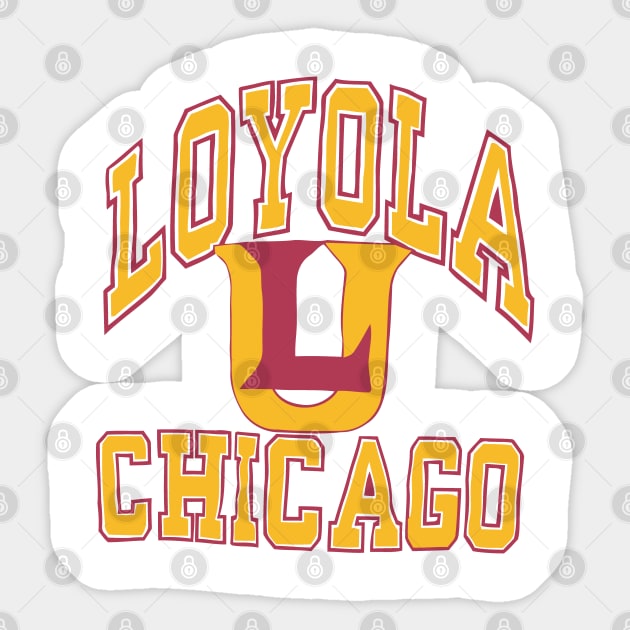 Loyola Chicago Basketball Sticker by Vamp Pattern